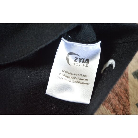 Zyia Onyx Asana Black Funnel Neck Pullover Sweater Women's Size Large Activewear - Picture 6 of 8